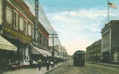 Where Broadway now lies, Indians once followed a forest trail.